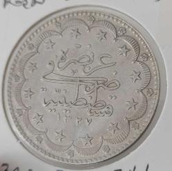 REŞAT 1327-9 GÜMÜŞ 20 KURUŞ OSMANLI SULTAN V.MEHMET DÖNEMİ ORİJİNAL 1SS2EE ÇİL ÇOK NADİRDİR