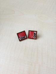 VİNTAGE CHP ROZET YAKA BROŞU KLİPSLİ ROZET 1 ADET