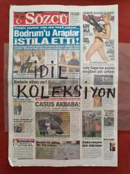 Sözcü Gazetesi 6 Ocak 2011 Hizbullahçılar PKK'lılar Katiller Serbest Kaldı,Adalet Rafa Kalktı,Adını Feriha Koydum,Kurtlar Vadisi Pusu,Kazım Depremi,Hagi Arka Çıktı,Flores Zirvesi,Beşiktaş Beni Hasta Etti