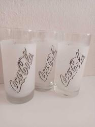 Coca Cola vintage 3 adet bardak