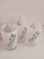 Coca Cola vintage 3 adet bardak