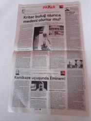Cumhuriyet Gazetesi - 9 Eylül 2018 - Sayı 36 - Kriter Buluğ Olunca Medeni Olunur Mu - Kamikaze Uçuşunda Eminem - Martin Heidegger - Carl Jaspers - Hayatla Hesabımızı Gören Adam Yılmaz Güney - Şahan Gökbakar - Kemal Sunal - Cumhuriyet Halk Partisi 95 Yaşında- Tweet Canavarı Trump