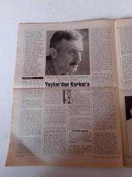 Cumhuriyet Kitap Gazetesi - 9 Mayıs 1996 - Sayı 325 - Başkaldıran Yazar Witold Gombrowicz Fotoğrafı - Bulmacamız İlker Mumcuoğlu İle Kitaplar Üzerine - Cemil Kavukçu İle Uzak Noktalara Doğru Üzerine - Hüseyin Peker  Romanı Yazıcı Ya Da Bir Yol Romanı - Video Sanatı