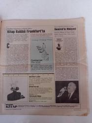 Cumhuriyet Kitap - 3 Ekim 1991- Sayı 4- Süleyman Demirel - Hoşgörünün Metaforu - Fatmagül Berktay-Toplum Tarihinden Roman Tarihine - Miyav - İyi İnsan Olmak - Şair Yunus Emre - Cumhuriyet Kitap Kulübü
