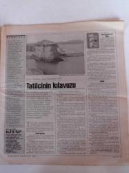 Cumhuriyet Kitap Gazetesi - 27 Temmuz 1995 - Sayı 284 -Behçet Necatigil - Tımarhane Yolculuğu - Tezer Özlü - Marlboro'nun Kovboyu -Bir Hüznün Eteklerinde Selim İleri - Selim İleri Fotoğrafı- Halil Gökhan - Esra Zeynep - Aydın Hatipoğlu - Mustafa Günay - İran'da Soluyor Çiçekler