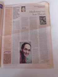 Cumhuriyet Kitap Gazetesi - 1 Aralık 2005 - Sayı 824 - Gamze Reisoğlu Şamdancı - Yazmaktan Keyif Alıyorum - Umberto Eco Kraliçe Loana'nın Gizemli Alevi Bir Modern Zamanlar Rokani- Madonna'nın Son Hayali - Attila İlhan Şiirleri - Türkiye Yazarlar Ansiklopedisi - Mustafa Durak'la Yakın Mercek Kitabı