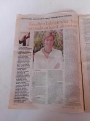 Cumhuriyet Kitap Gazetesi - 1 Aralık 2005 - Sayı 824 - Gamze Reisoğlu Şamdancı - Yazmaktan Keyif Alıyorum - Umberto Eco Kraliçe Loana'nın Gizemli Alevi Bir Modern Zamanlar Rokani- Madonna'nın Son Hayali - Attila İlhan Şiirleri - Türkiye Yazarlar Ansiklopedisi - Mustafa Durak'la Yakın Mercek Kitabı