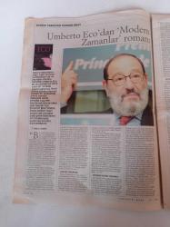 Cumhuriyet Kitap Gazetesi - 1 Aralık 2005 - Sayı 824 - Gamze Reisoğlu Şamdancı - Yazmaktan Keyif Alıyorum - Umberto Eco Kraliçe Loana'nın Gizemli Alevi Bir Modern Zamanlar Rokani- Madonna'nın Son Hayali - Attila İlhan Şiirleri - Türkiye Yazarlar Ansiklopedisi - Mustafa Durak'la Yakın Mercek Kitabı