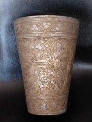 OSMANLI DÖNEMİ ORİJİNAL HİCAZ İŞİ ZEMZEM,  ŞERBET BARDAĞI, EL İŞÇİLİĞİNİN ZİRVESİ, GÖRSELLERİ ÇOK GÜZEL, KOLEKSIYON DEĞERİ YÜKSEK, NADİR BİR ÜRÜN..