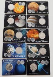 2022 Gezegenler Hatıra Para Seti Özel Folderinde