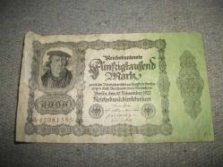 *  ALMANYA - 50.000 MARK - 1922 YILI