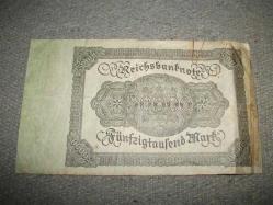 *  ALMANYA - 50.000 MARK - 1922 YILI