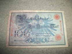 *  ALMANYA - 100 MARK - 1908 YILI