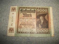*  ALMANYA - 5000  MARK - 1922  YILI