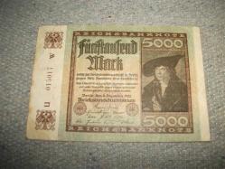 *  ALMANYA - 5000  MARK - 1922  YILI