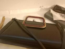 İtalyan Yılan Derisi Çanta 1950ler