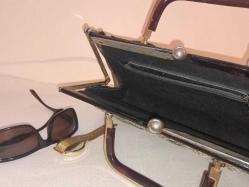 İtalyan Yılan Derisi Çanta 1950ler