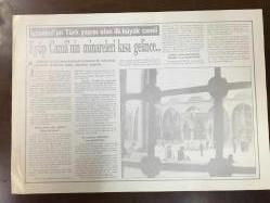 Günaydın Gazetesi Posteri Mimari Mimari Şaheseri Sembol Camilerimiz Renkli Fotoğrafı Eyüp Sultan Camii 25,5x35,5 cm