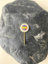 KOLEKSİYONLUK NADİR OSMANLICA YAZILI FENERBAHÇE ROZETİ İĞNELİ FB ROZET YAKA BROŞU