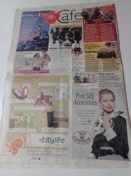 Milliyet Cafe Gazetesi-26 Eylül 2008 - Bir Pozla Ebru Lopez - Jennifer Lopez - Ebru Gündeş -  Hande Ataizi - Tuba Büyüküstün - Murat Yıldırım - Deniz Kızı Tatiana Marinescu - Şirin Ediger - Okan Bayülgen - Defne Samyeli Yapım Şirketi Kurdu - Hülya Avşar - Nurseli İdiz