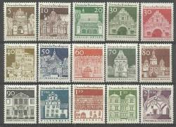 ALMANYA 1966 ÖNEMLİ YAPILAR - BİNALAR MNH TAM SERİ