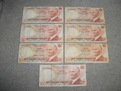 *6. EMİSYON- 20 TL - 7 ADET  - ÇOK TEMİZ VE TEMİZ KONDÜSYONLU-1