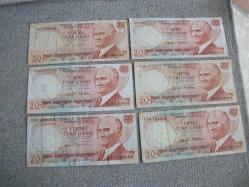 *6. EMİSYON- 20 TL - 6 ADET  - ÇOK TEMİZ VE TEMİZ KONDÜSYONLU-2