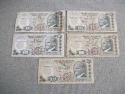 *6. EMİSYON- 100 TL - 5 ADET  - ÇOK TEMİZ VE TEMİZ KONDÜSYONLU