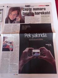 Milliyet Cebit Gazetesi - 7 Ekim 2008 - Cepte Numara Taşıma Rehberi - Türk Telekom'dan Yeni Nesil Servisler - Mobil Eğlence Zinciri - Dijital Baskı Trendleri - Sony Vaio Dünyası Renklendi - Canon'un Yeni DSLR'sl Geldi -: Kablosuz Müzik Merkezi - UEFA Şampiyonlar Ligi Dört Yıllığına PES'te