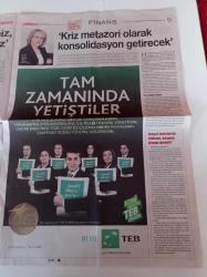 Milliyet Finans Gazetesi - 2 Aralık 2008 - Karşılıklar Düşerse Sektör Kaynak Yaratabilir - ING Bank Türkiye Genel Müdürü Hakan Eminsoy'un Mektubu - Türkiye Ziraat Bankası Genel Müdürü Can Akın Çağlar - Yapı Kredi Bankası Genel Müdürü Tayfun Bayazıt - Finansbank Yönetim Kurulu Başkan Yardımcısı Ömer Aras- Sektör Devletten Ne Bekliyor