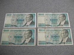 *7 EMİSYON - 50.000 TL - 4 ADET - ÇOK TEMİZ,TEMİZ KONDÜSYONLU