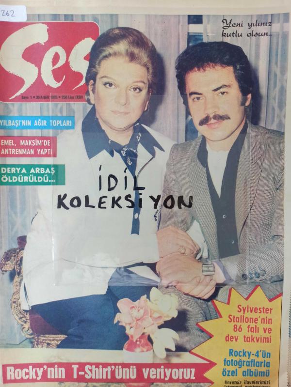 Ses Dergisi 30 Aralık 1985 Sayı 1 Orhan Gencebay Zeki  