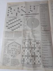 Cumhuriyet Bulmaca Gazetesi - 10 Nisan 2005 - Sayı 994 - Türkan Şoray Fotoğrafı - Belgin Doruk Fotoğrafı- Belgin Doruk Fotoğrafı- Filiz Akın Fotoğrafı -Mustafa Sandal  Fotoğrafı- Bob Marley Fotoğrafı - Heceli Akrostiş - Sözcük Avı -Orhan Boran Fotoğrafı - Julia Roberts Fotoğrafı