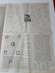Cumhuriyet Bulmaca Gazetesi - 10 Nisan 2005 - Sayı 994 - Türkan Şoray Fotoğrafı - Belgin Doruk Fotoğrafı- Belgin Doruk Fotoğrafı- Filiz Akın Fotoğrafı -Mustafa Sandal  Fotoğrafı- Bob Marley Fotoğrafı - Heceli Akrostiş - Sözcük Avı -Orhan Boran Fotoğrafı - Julia Roberts Fotoğrafı