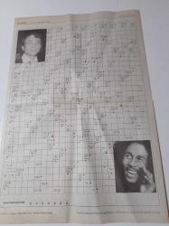 Cumhuriyet Bulmaca Gazetesi - 10 Nisan 2005 - Sayı 994 - Türkan Şoray Fotoğrafı - Belgin Doruk Fotoğrafı- Belgin Doruk Fotoğrafı- Filiz Akın Fotoğrafı -Mustafa Sandal  Fotoğrafı- Bob Marley Fotoğrafı - Heceli Akrostiş - Sözcük Avı -Orhan Boran Fotoğrafı - Julia Roberts Fotoğrafı