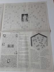 Cumhuriyet Bulmaca Gazetesi - 26 Eylül 2004 - Yıldız Tilbe Fotoğrafı - Cem Yılmaz Fotoğrafı - Çağla Şikel Fotoğrafı - Ata Demirer Fotoğrafı - Cihan Ünal Fotoğrafı - Tarık Akan Fotoğrafı - Kenan Işık Fotoğrafı - Heceli Akrostiş - Kare Bulmaca - Hece Bulmaca - Sözcük Avı Bulmaca