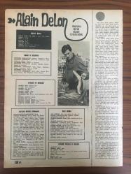 Ses Dergisi Renkli Fotoğrafı Alain Delon 4 Mart 1967 25x33,5 cm
