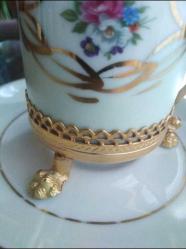 Limoges aslan ayak fincan
