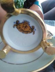 Limoges aslan ayak fincan