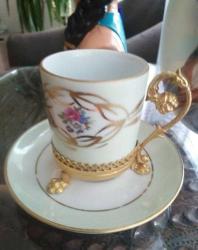 Limoges aslan ayak fincan