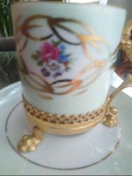 Limoges aslan ayak fincan