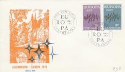 1972 LÜKSEMBURG EUROPA CEPT FDC