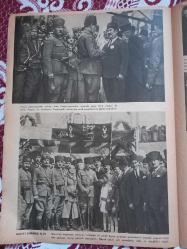Fotoğraflarla Gazi Mustafa Kemal Atatürk Adana dan Mersine hareket,Şeyh Sünüs ile kitap sayfası kupür 24*34cm