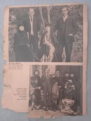 Fotoğraflarla Gazi Mustafa Kemal Atatürk Fethi Okyar ve eşi ile kitap kupürü 24*34cm
