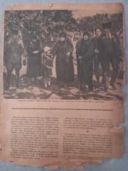 Fotoğraflarla Gazi Mustafa Kemal Atatürk Fethi Okyar ve eşi ile kitap kupürü 24*34cm