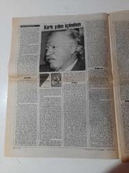 Cumhuriyet Kitap; Gazetesi - 28 Haziran 2001- Sayı 593 - Yunus Nadi Ödülleri 2000 56 Yıldır Aralıksız Veriliyor - Mehmet H. Doğan 70 Yaşında - Fethi Naci'nin Eleştiri Günlüğü'nde Bu Hafta Sabahattin Ali'nin Kürk Mantolu Madonna'sı- Yazın Sanatında Eşcinsellik - Şiir Atlası'nda Bu Hafta Elisaveta Badryana'nın Şiirleri Var - Ernest Hemingway - Kök Türkler