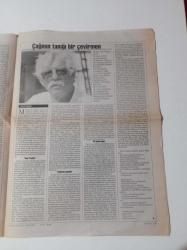 Cumhuriyet Kitap; Gazetesi - 28 Haziran 2001- Sayı 593 - Yunus Nadi Ödülleri 2000 56 Yıldır Aralıksız Veriliyor - Mehmet H. Doğan 70 Yaşında - Fethi Naci'nin Eleştiri Günlüğü'nde Bu Hafta Sabahattin Ali'nin Kürk Mantolu Madonna'sı- Yazın Sanatında Eşcinsellik - Şiir Atlası'nda Bu Hafta Elisaveta Badryana'nın Şiirleri Var - Ernest Hemingway - Kök Türkler
