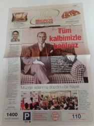 Migros Alışveriş Merkezi Gazetesi - Cumhuriyetimizin Kurucusu Ulu Önder Mustafa Kemal Atatürk Fotoğrafı - Müziğe Adanmış Dopdolu Bir Hayat Reyhan Karaca - Hacivat Karagöz Neden Öldürüldü Öğrencilerle Buluştu- Atatürk Haftasına Özel Fotoğrafları Kaçırmayın - Susurluk'tan Lezzetli Öneriler - TOKi