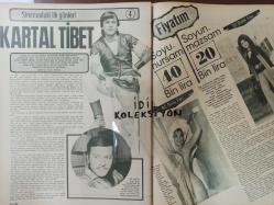 Ses Dergisi - 23 Ocak 1971- Sayı:4- Fatma Belgen - Aytaç Arman - Elmacı Kadın - Yıldız Kenter - Michael Caine - Cilalı ibo - Serpil Gül - Nejat Uygur - Feridun Karakaya - Turist Ömer - Sadri Alışık - Halit Kıvanç - Küçük Kuş filmi - Ümit Yaşar - Nilüfer Koçyiğit - Yılmaz Duru - Liza Minnelli - Edith Piaf - Erol Büyükburç - Adile Naşit - Müjdat Gezen - Atacan Arseven - Müfit Kiper - Rıza Tüzün - Arzu Okay - Alain Delon - Ömer Şerif - Kartal Tibet - Feri Cansel - Zeki Müren - Aziz Azmet - Ray Charles - Orhan Şener - Cem Karaca - Fikret Kızılok - Tuborg reklamı fotoğraf ve haberi - Tam Takım Dergi