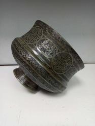 Muazzam Osmanlı İşçiliği ve Detayları Olan Bakır Kase -  Badya